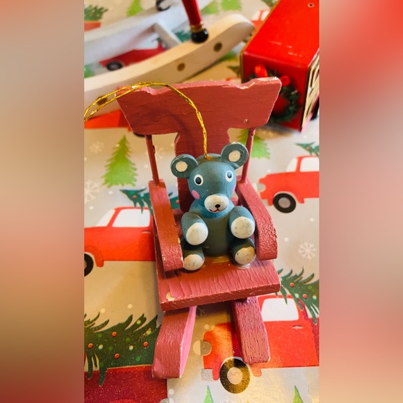 ❄️🖤❄️❤️  a lil bit worn Vintage Xmas Decor ❄️🖤❄️❤️ - Picture 2 of 8